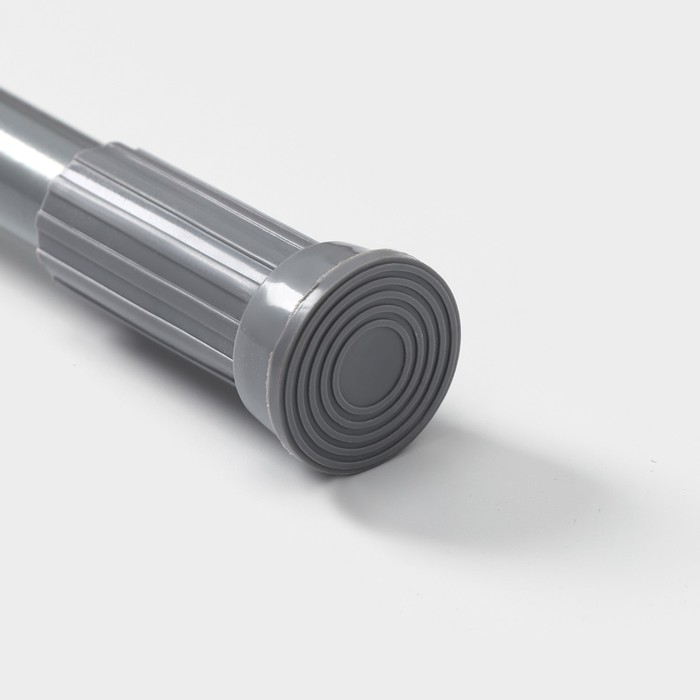 Карниз для ванной Доляна, телескопический, d=3,2 см, 140-260 см, цвет серый