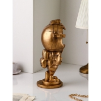 Подставка для мелочей «Астронавт», полистоун, 44 см, цвет золото Подставка для мелочей «Астронавт», полистоун, 44 см, цвет золото