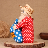 Домовой Фёдор "Будьте здоровы, живите богато", с мешком, 30 х 20 см, микс