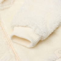 Костюм плюшевый: толстовка и брюки Крошка Я, рост 68-74, молочный