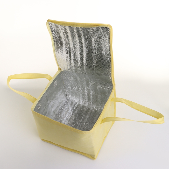 Термосумка на молнии, 6,4 л, цвет жёлтый