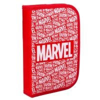 Пенал каркасный, 1 секция, 140х210х40 мм, откидной карман, тканевый, Мстители Пенал каркасный, 1 секция, 140х210х40 мм, откидной карман, тканевый, Мстители