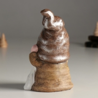 Сувенир керамика "Гномик задумался" беж и корица 9,7х8х16,2 см Сувенир керамика "Гномик задумался" беж и корица 9,7х8х16,2 см