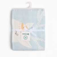 Полотенце детское Крошка Я "Magic" 95х100&plusmn;5 см, цвет голубой, 100% хлопок, 280 г/м2