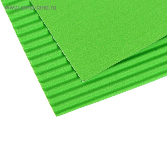 Картон цветной гофрированный А4, 5 листов, 5 цветов &laquo;Каляка-Маляка&raquo;