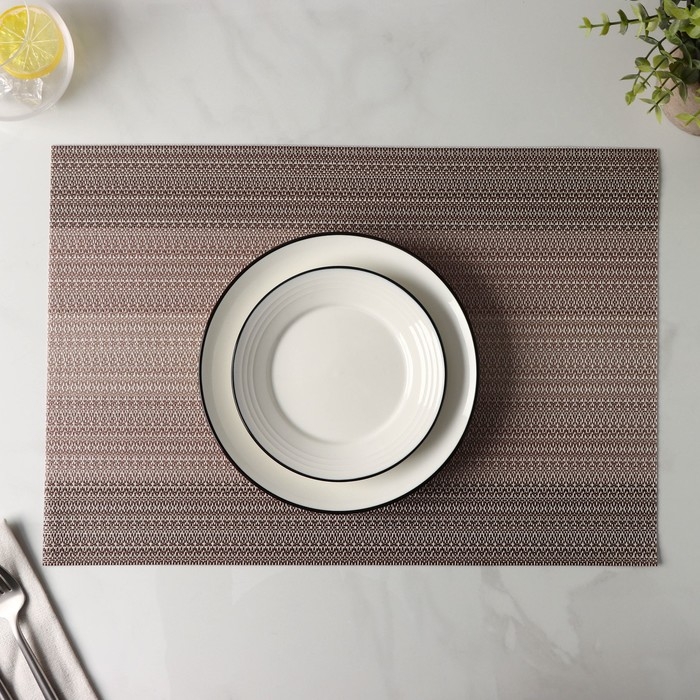 Салфетка сервировочная на стол «Вензеля», 45×30 см, цвет бежевый Салфетка сервировочная на стол «Вензеля», 45×30 см, цвет бежевый