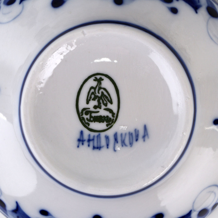 Сахарница &laquo;Бутон&raquo;, 18х13х15 см, гжель