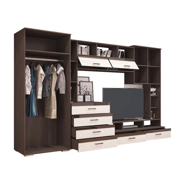 Гостиная Коста, 3200х2000х574, Венге/Прованс Гостиная Коста, 3200х2000х574, Венге/Прованс