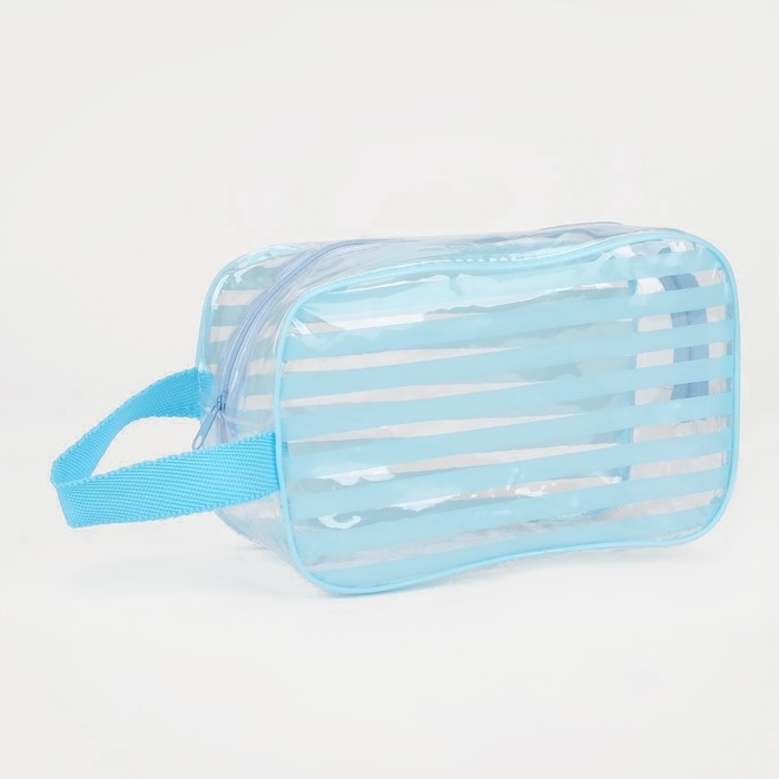Косметичка на молнии, цвет голубой Косметичка на молнии, цвет голубой