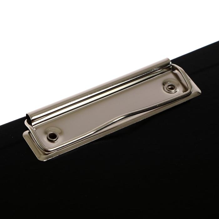 Папка-планшет с зажимом А4, 2 мм, Calligrata прочная, картон/бумвинил, черная (клипборд с крышкой) Папка-планшет с зажимом А4, 2 мм, Calligrata прочная, картон/бумвинил, черная (клипборд с крышкой)