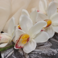 Цветы искусственные "Камбрия" 9х71 см, белый Цветы искусственные "Камбрия" 9х71 см, белый