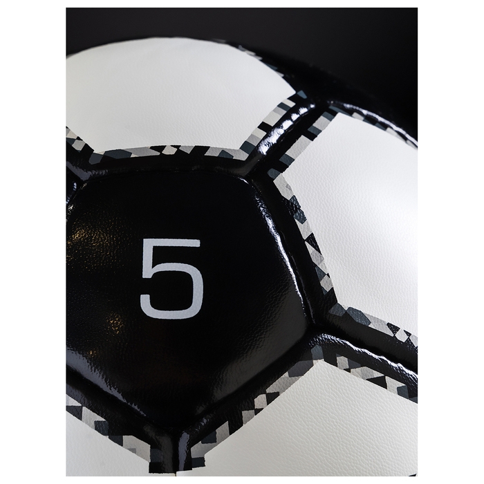 Футбольный мяч MINSA Black, ручная сшивка, 32 панели, р. 5, PU Футбольный мяч MINSA Black, ручная сшивка, 32 панели, р. 5, PU