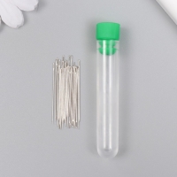 Иглы для бисера металл в пластиковой коробке набор 25 шт Ø 0,8 мм Иглы для бисера металл в пластиковой коробке набор 25 шт Ø 0,8 мм