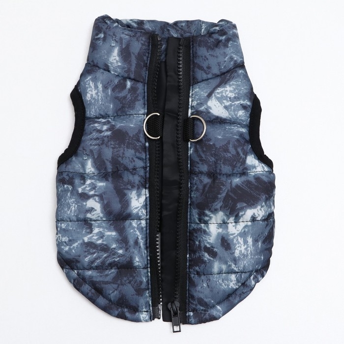 Куртка для собак на молнии Куртка для собак на молнии "Содалит", размер S, синяя (ДС 27, ОШ 26, ОГ 38 см)