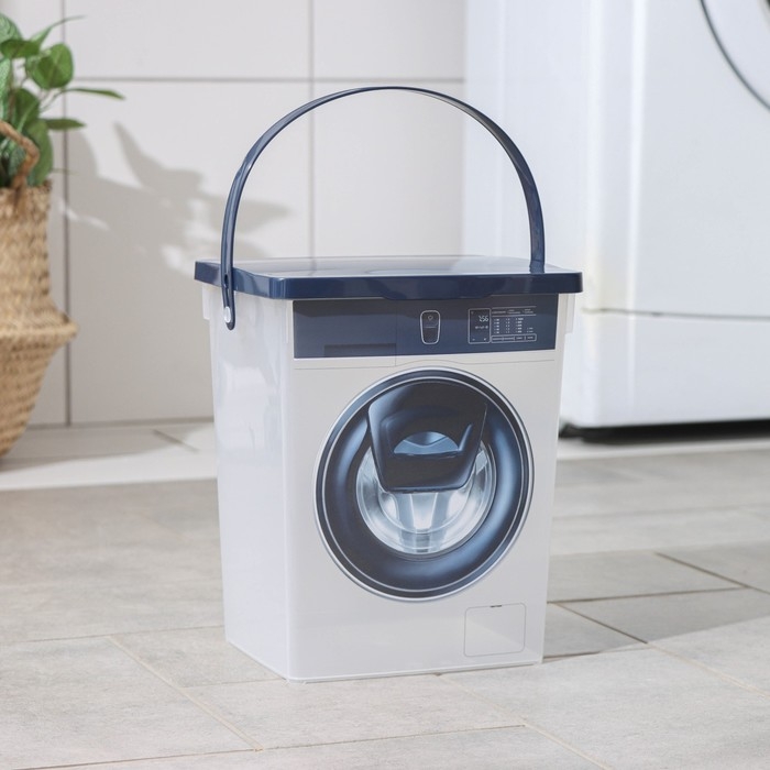 Контейнер для стирального порошка RICCO, 5 л, 19,6×16,7×23 см, МИКС Контейнер для стирального порошка RICCO, 5 л, 19,6×16,7×23 см, МИКС