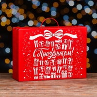 Коробка подарочная складная "Метелица" 36,5 х 11 х 26 см. Новый год