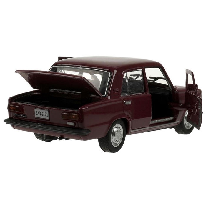 Машинка металлическая «ВАЗ-2101», ретро - модель «Копейка», открываются двери, багажник, инерция, 12 см, фиолетовый Машинка металлическая «ВАЗ-2101», ретро - модель «Копейка», открываются двери, багажник, инерция, 12 см, фиолетовый