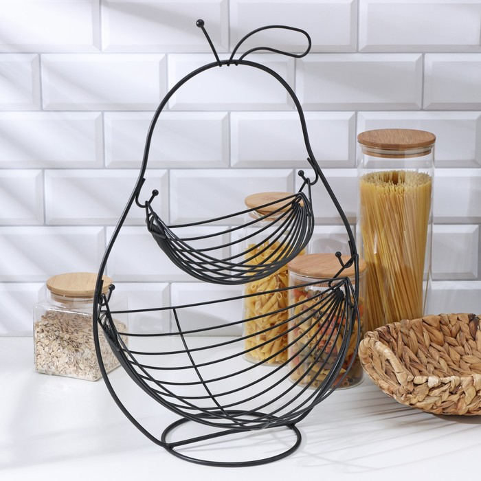 Фруктовница Доляна &laquo;Груша&raquo;, 34&times;28&times;52 см, цвет МИКС