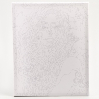 Картина по номерам на холсте с подрамником с серебряной краской &laquo;Девушка в мечтах&raquo;, 40 х 50 см