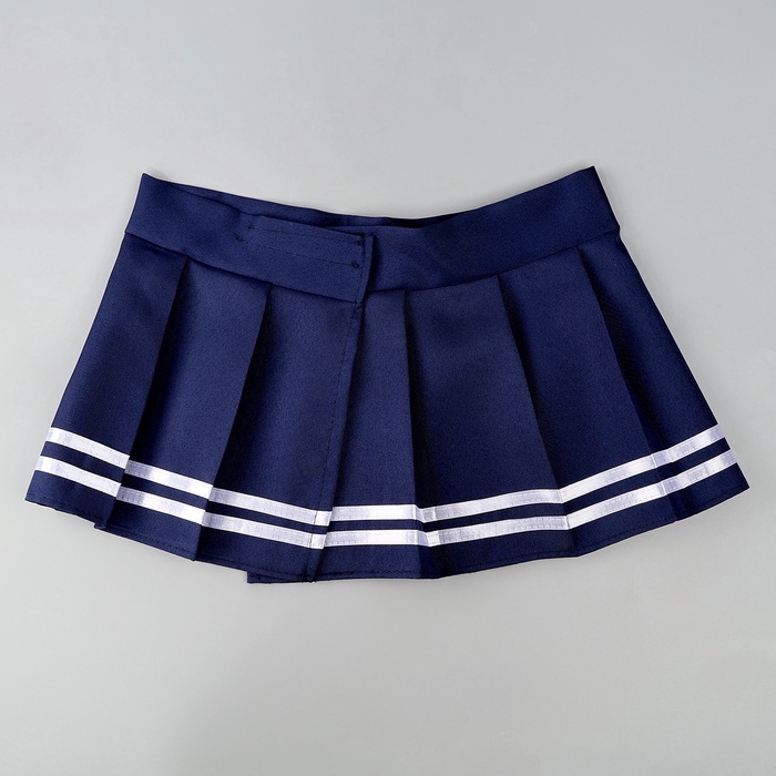 Карнавальный набор &laquo;Каваи тян&raquo;: топ, юбка на липучке, чулки, р-р 38-46, цвет синий