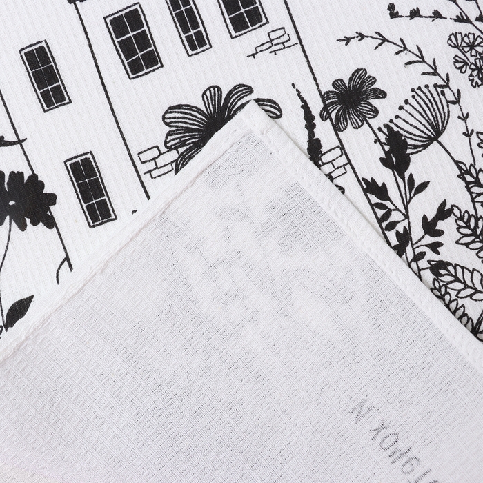 Полотенце кухонное Доляна &laquo;Дом там где сердце&raquo; 35х60 см, 100% хл, 160г/м2