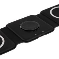 Беспроводное зарядное устройство 3 в 1 A07, 15 W, поддержка MagSafe, складная, чёрная Беспроводное зарядное устройство 3 в 1 A07, 15 W, поддержка MagSafe, складная, чёрная