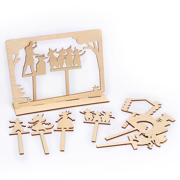 Теневой театр по мотивам сказки братьев Гримм «Волк и семеро козлят» Теневой театр по мотивам сказки братьев Гримм «Волк и семеро козлят»