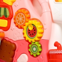 Столик-ходунки 4 в 1, звук, цвет розовый