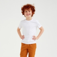 Футболка детская Basic line цвет белый, рост 98