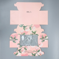 Коробка для капкейков, кондитерская упаковка двухсторонняя, 6 ячеек &laquo;Вдохновляй красотой&raquo;, 25 х 17 х 10 см