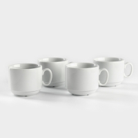 Набор фарфоровых чайных чашек &laquo;Экспресс&raquo;, 220 мл, 4 шт