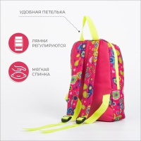 Рюкзак детский на молнии, цвет малиновый Рюкзак детский на молнии, цвет малиновый