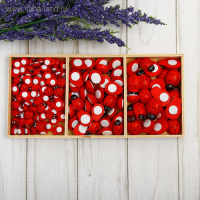 Набор декоративных наклеек &laquo;Божьи коровки&raquo; 3 размера; 8,2&times;19&times;1,5 см