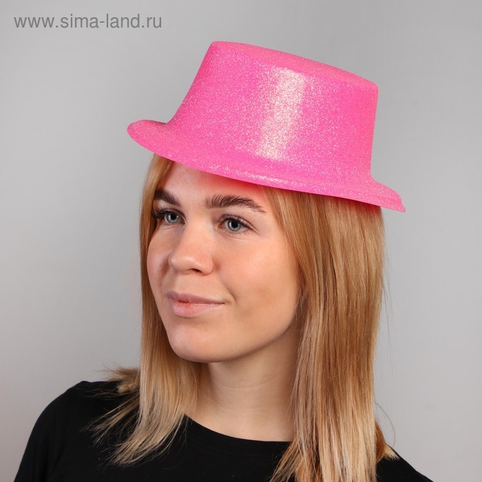 Карнавальная шляпа «Цилиндр», р-р. 56, цвета МИКС Карнавальная шляпа «Цилиндр», р-р. 56, цвета МИКС