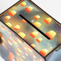 Копилка "Мечты сбываются" 14х14х8 см (набор 10 деталей)