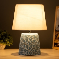 Настольная лампа "Маура" Е14 40Вт голубой 23х23х33 см RISALUX Настольная лампа "Маура" Е14 40Вт голубой 23х23х33 см RISALUX