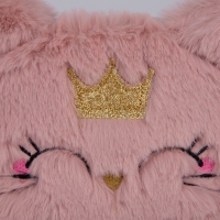 Сумка детская для девочки меховая &laquo;Кошечка&raquo;, 15х12 см, цвет бежевый