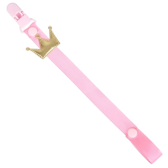 Держатель для соски - пустышки «Принцесса», на ленте Держатель для соски - пустышки «Принцесса», на ленте