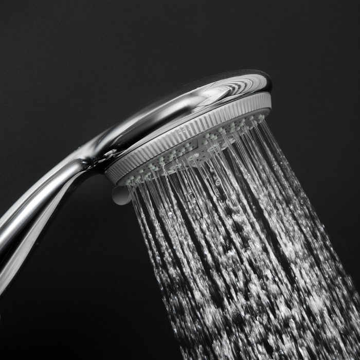 Душевая лейка ZEIN Z0505, пластик, большая, 5 режимов, хром Душевая лейка ZEIN Z0505, пластик, большая, 5 режимов, хром