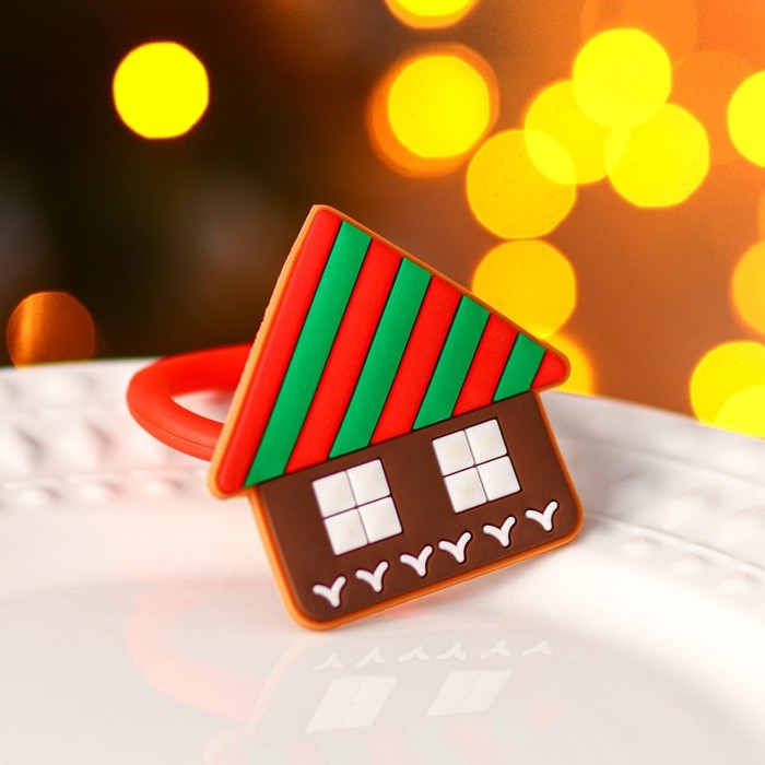 Кольцо для салфеток Доляна &laquo;Зимний домик&raquo;, 6&times;6 см