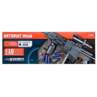 Автомат &laquo;М416&raquo;, стреляет мягкими пулями, работает от аккумулятора