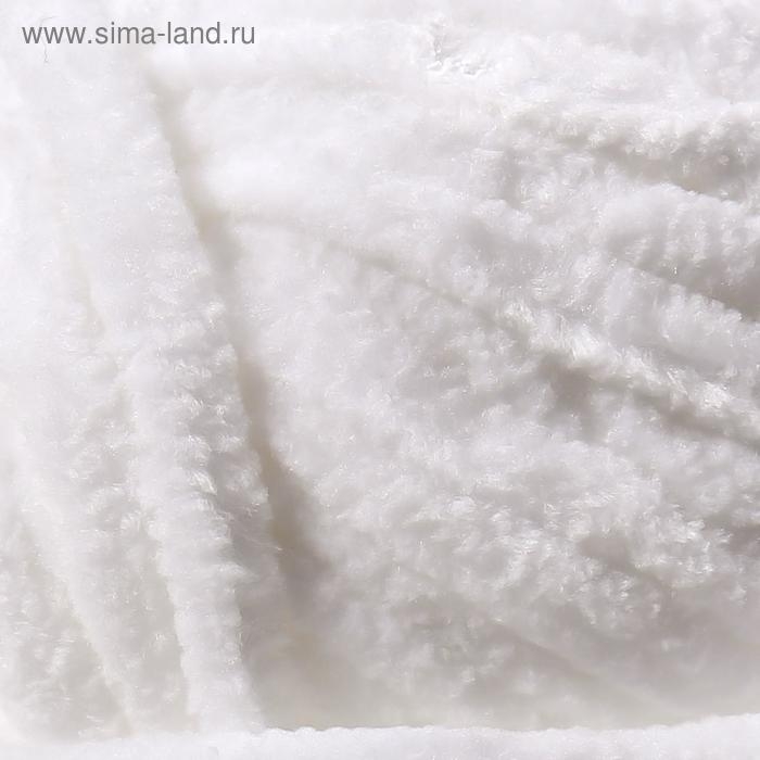 Пряжа Пряжа "Velluto" 100% микрополиэстер 68м/100гр (55 белый)