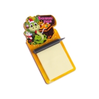 Магнит новогодний, змея, с блоком для записи "Богатого Года!" символ года, сундук Магнит новогодний, змея, с блоком для записи "Богатого Года!" символ года, сундук