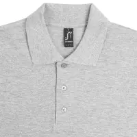 Рубашка поло мужская Summer 170 светло-серый меланж, размер XXL