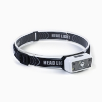 Фонарь налобный аккумуляторный, 180 лм, 1200 мАч, XPG, 2835, 5 режимов, датчик движения Фонарь налобный аккумуляторный, 180 лм, 1200 мАч, XPG, 2835, 5 режимов, датчик движения