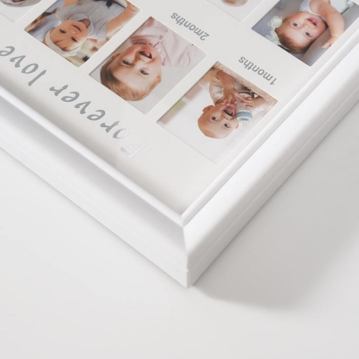 Фоторамка на 12 фото 4,4х3,5 см с штемп.подушкой Фоторамка на 12 фото 4,4х3,5 см с штемп.подушкой "Маленькая принцесса" белая 2х40,5х20,5 см 105276