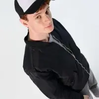 Бейсболка Bubble, черная с белым