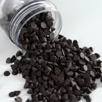 Шоколадные капли тёмные для капкейков, рулетов, печенья, 40 г.