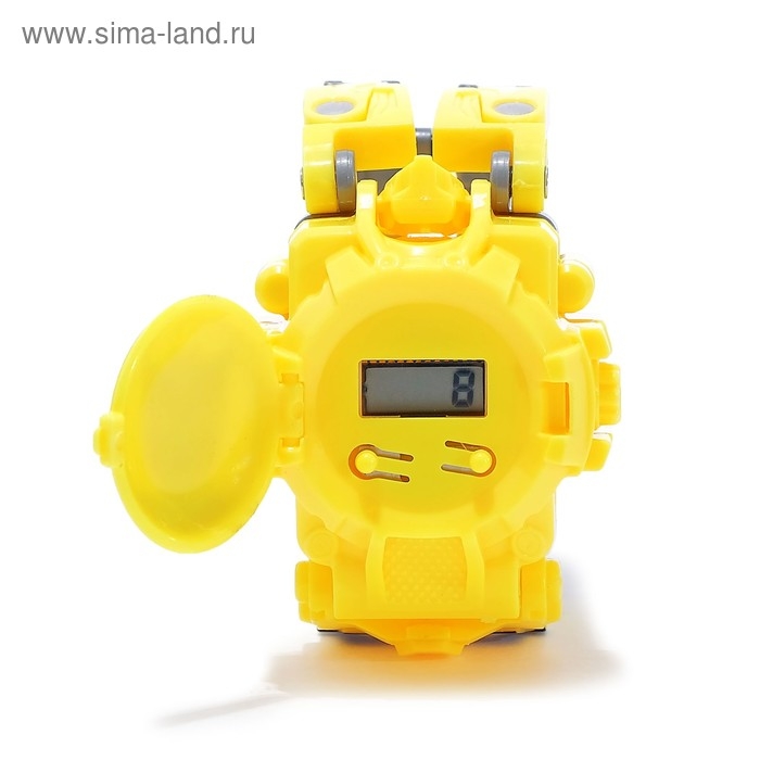 Робот «Часы», трансформируется, с индикацией времени, цвет жёлтый Робот «Часы», трансформируется, с индикацией времени, цвет жёлтый
