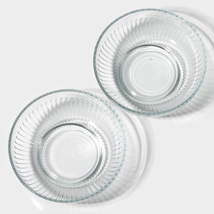 Набор стеклянных салатников Lav &laquo;Токио&raquo;, d=17 см, 2 шт